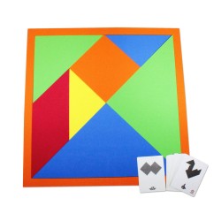 Expo Tangram 39 x 39 cm y Tarjetas Arma y Checa