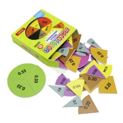 Fraccicolor Círculo Fraccionado decimales