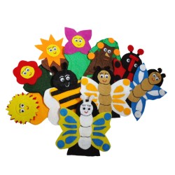 Juego de 10 Títeres Digitales Primavera