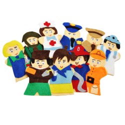 Juego de 10 Títeres Digitales Servidores Públicos