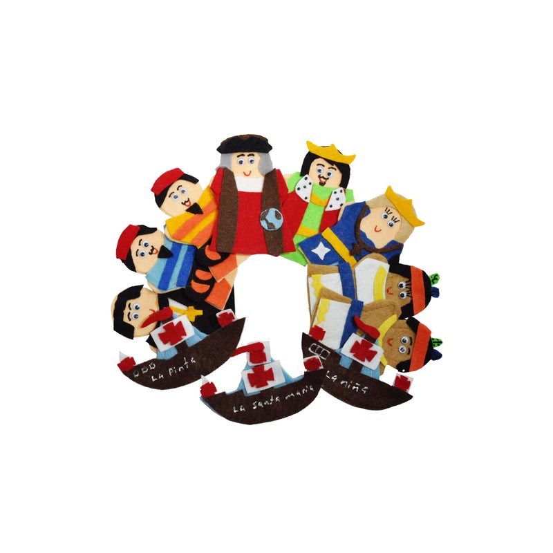 Juego de 11 Títeres Digitales Descubrimiento de América