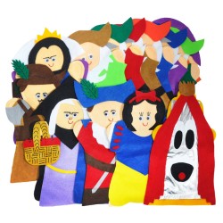 Juego de 13 Guiñoles Blanca nieves