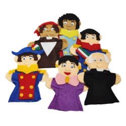 Juego de 6 Títeres Digitales Independencia