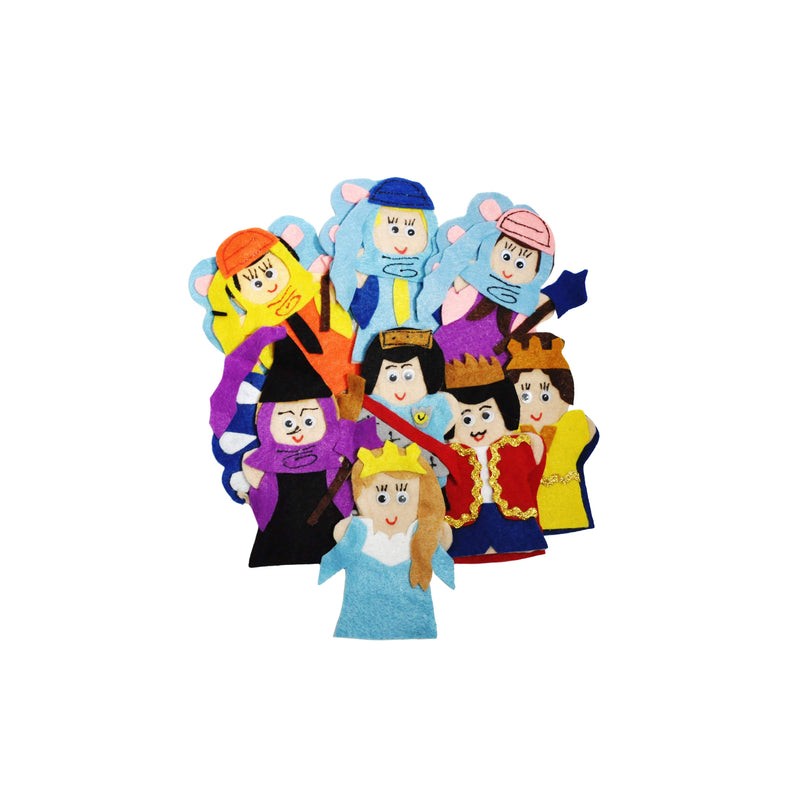 Juego de 8 Títeres Digitales La Bella Durmiente