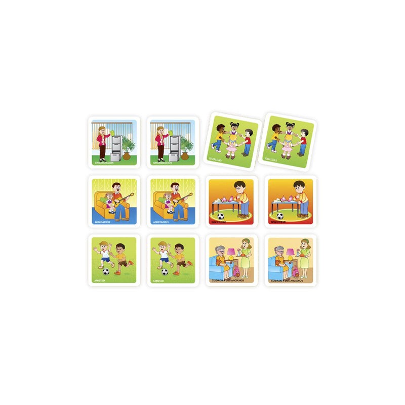 Memopares de Valores c/54 Tarjetas Estireno Cal 15