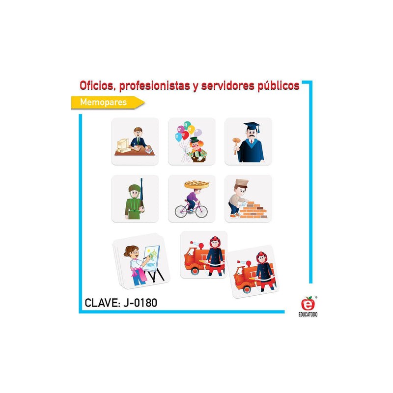 Memopares Oficios, Profesionistas y Servidores Públicos