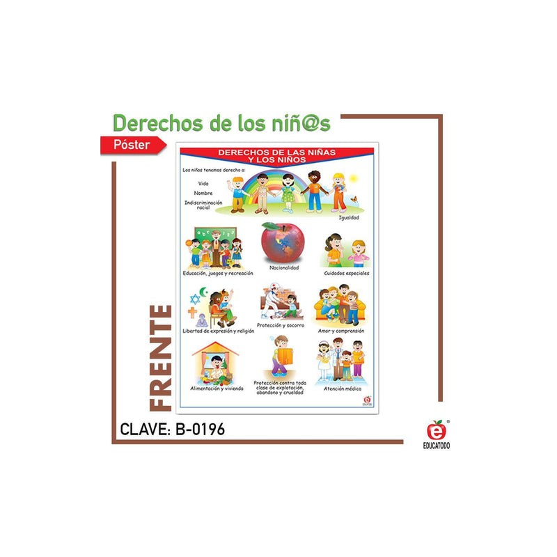 Póster Derechos y Deberes de Las Niñas y Los Niños