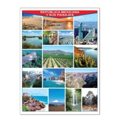 Póster México y sus Paisajes