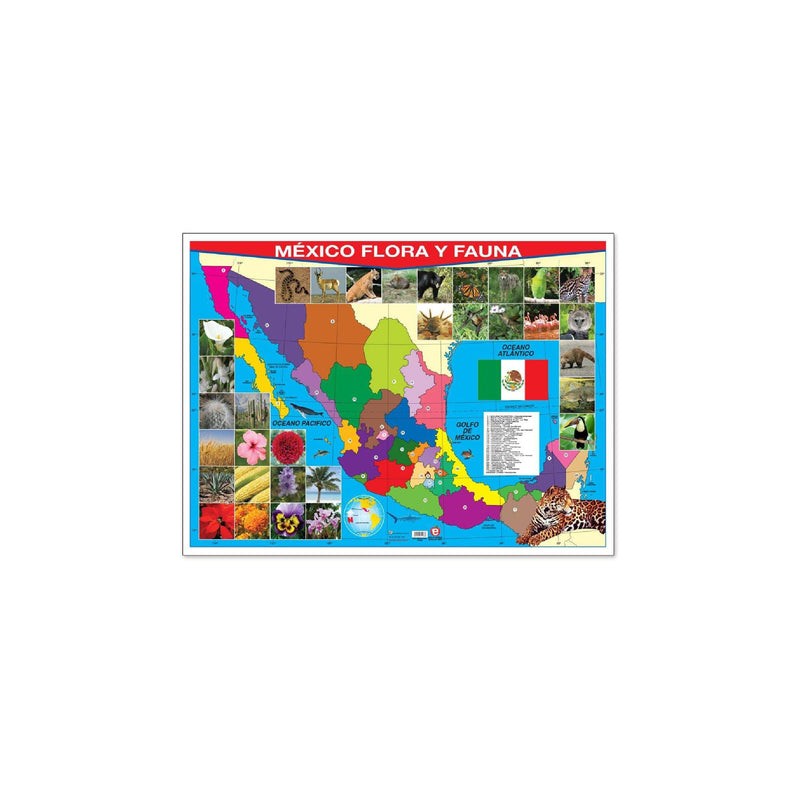Póster México Flora y Fauna