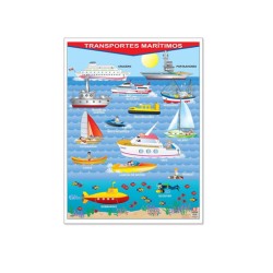 Póster Transportes Marítimos