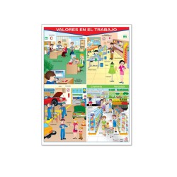 Póster Valores en El Trabajo
