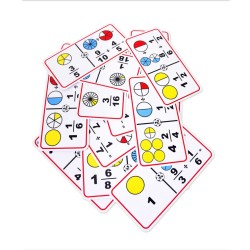 Dominó Gigante de Fracciones División Círculos