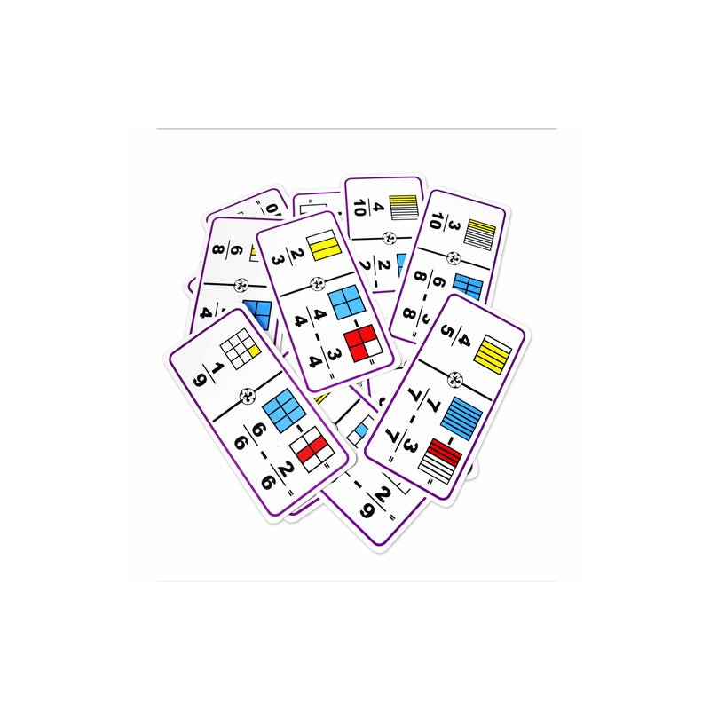 Dominó Gigante de Fracciones Restas Cuadrados
